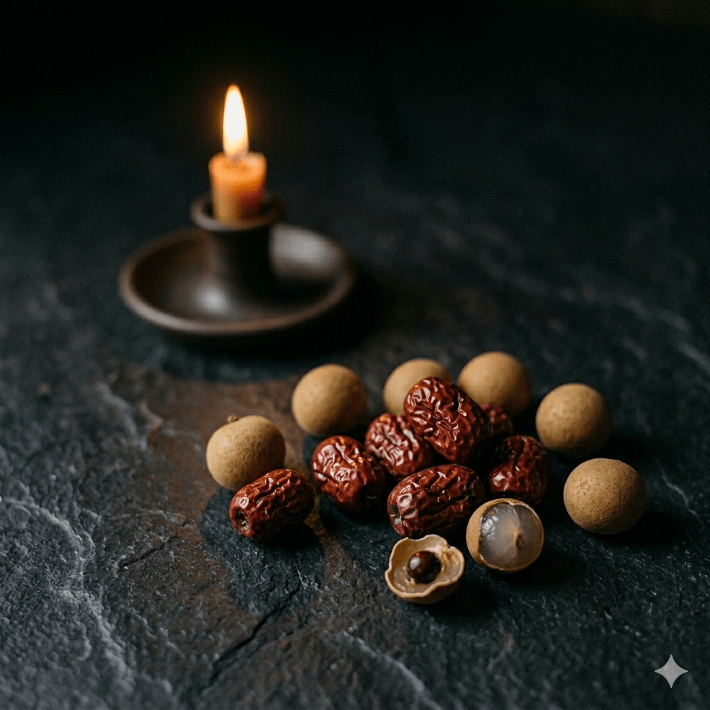 Le Shen qui flotte explique pourquoi on n'arrive pas à dormir malgré l'épuisement. Médecine chinoise, Sang du Cœur, jujube et longane — une approche concrète de l'insomnie